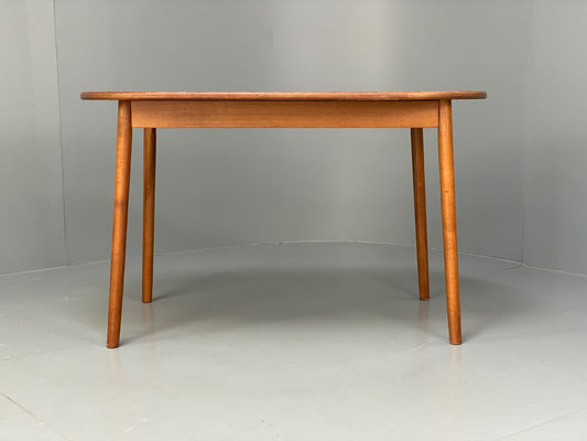 Vintage 1960s Dining Table Formica Beech Mid Century By P I Dinette EB9823 MWOO - UKDK FURNITURE
