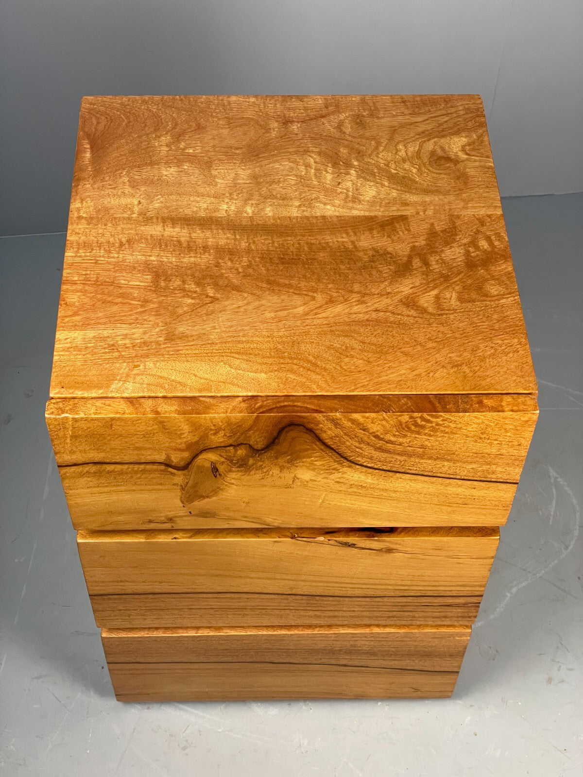 Vintage Chest Of Drawers Solid Spalted Hardwood 1980s EB7564 MWOO - UKDK FURNITURE