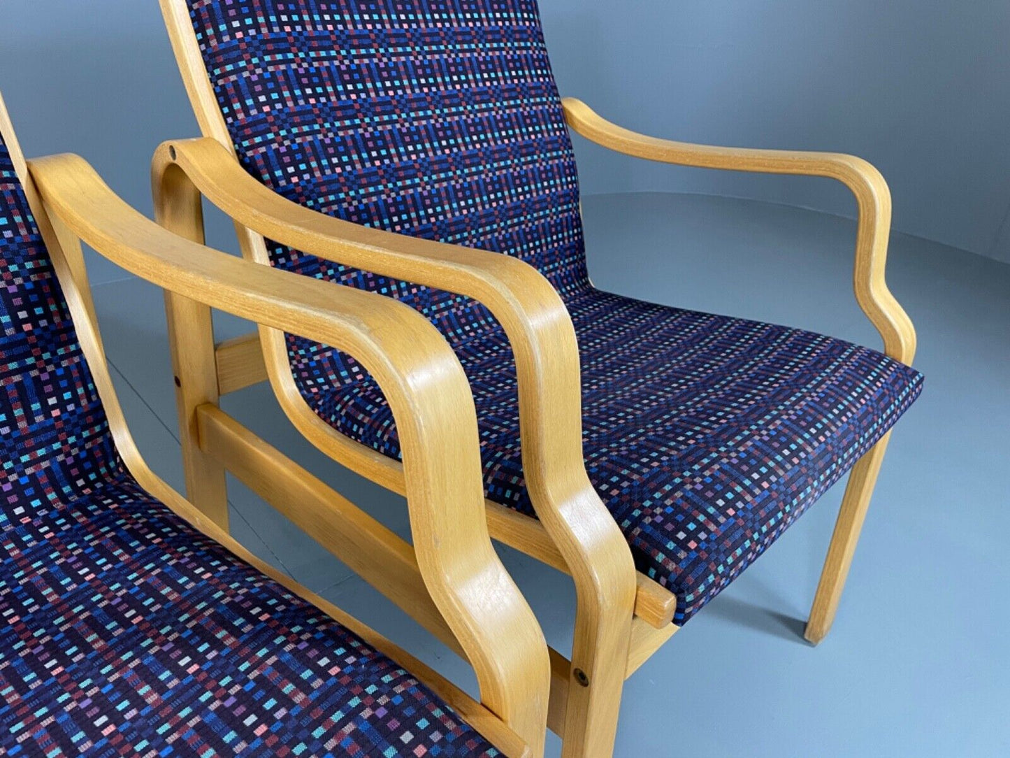 Two Farstrup Bentwood Chairs, Aalto Style, Retro, Vintage MCM EB4878 MBEN - UKDK FURNITURE