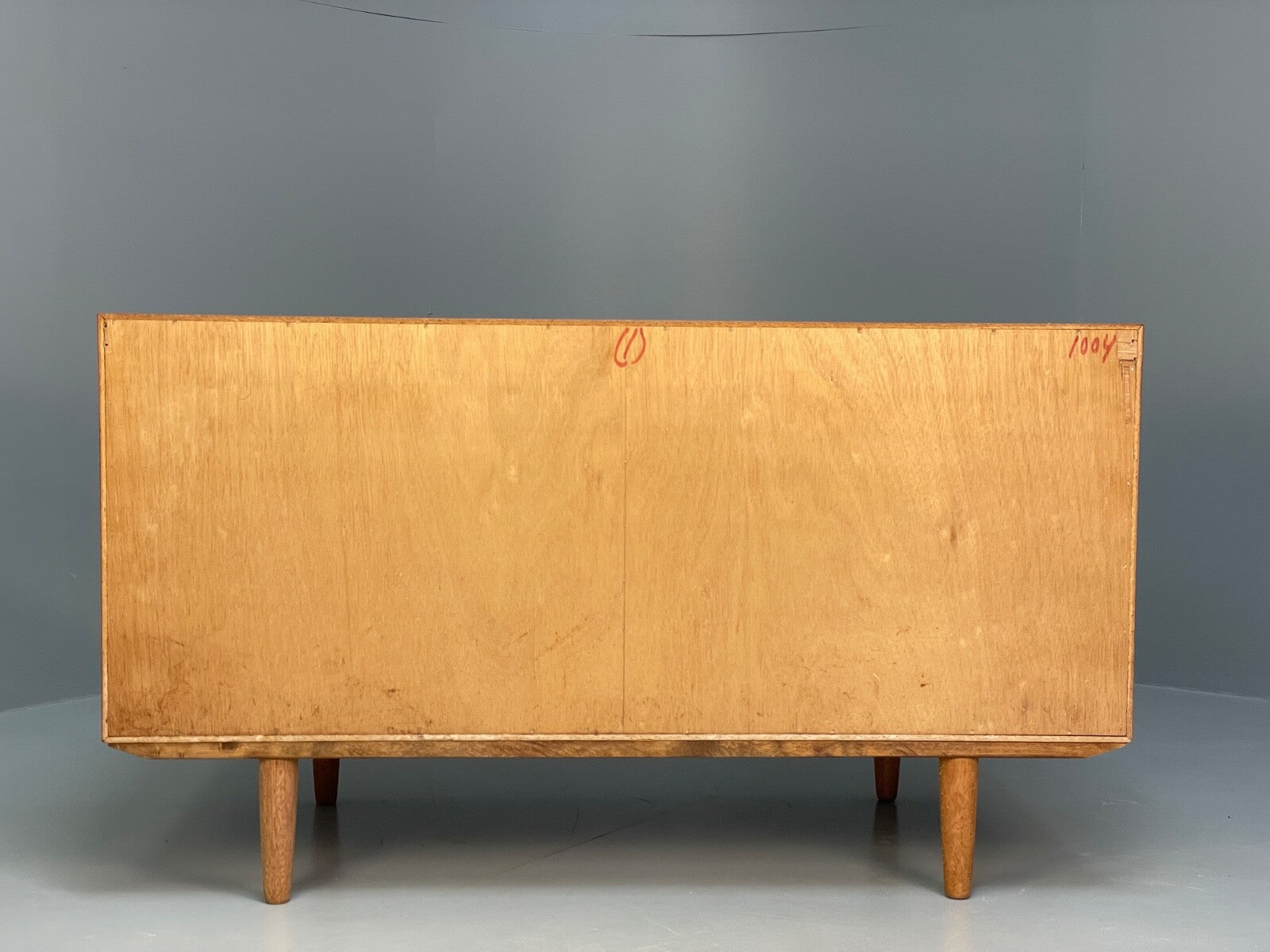 Vintage Danish Teak Sideboard By Omann Jun Drawers Shelving Retro EB9815 MWOO - UKDK FURNITURE