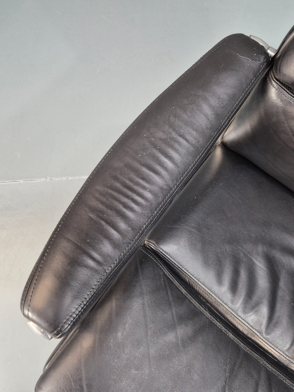 Roder Sohne Leather and Aluminium Boardroom Chair 1960s Retro MCM EB10616 MNOR5