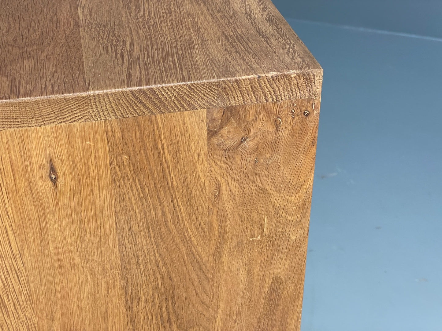 Modern Solid Oak Sideboard Ligna By Ethnicraft Steel Base EB9836 MWOO - UKDK FURNITURE