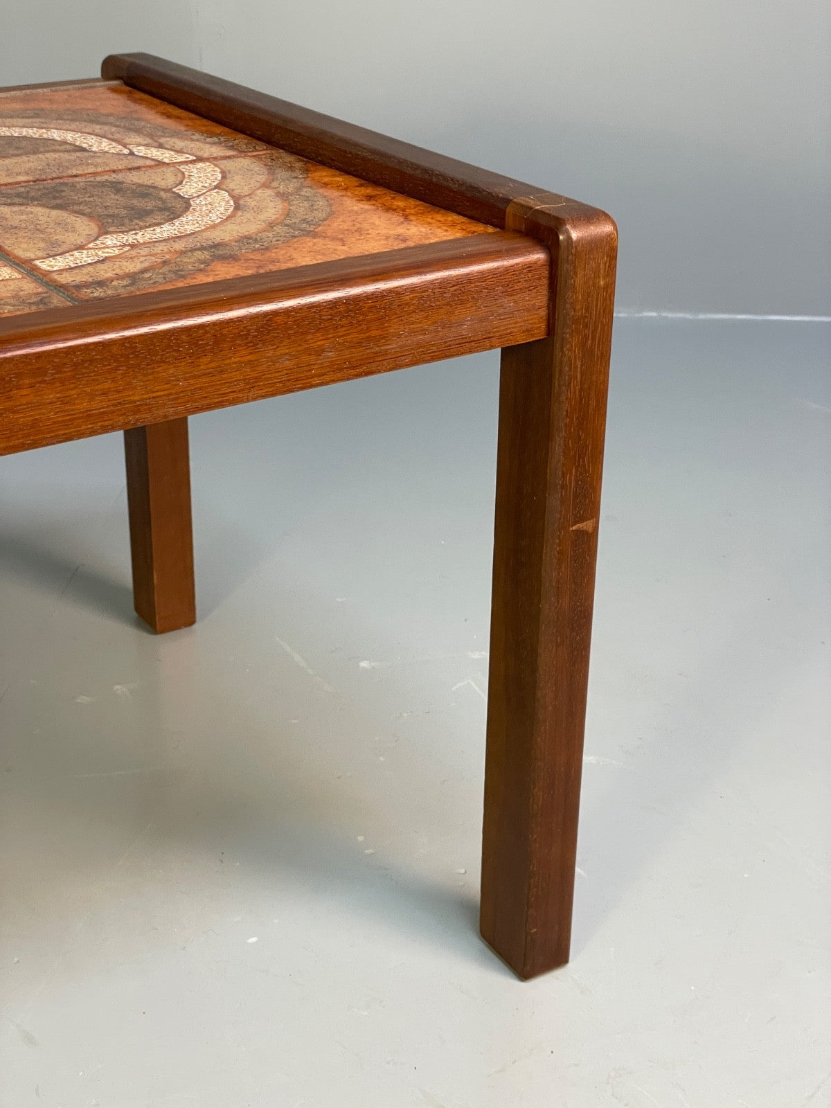 Vintage 1970s Tile Topped Teak Coffee Table Danish Retro Design EB9833 MWOO - UKDK FURNITURE