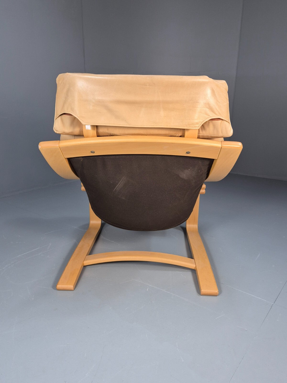 Vintage Danish Skippers Bentwood and Leather Apollo Lounge Chair EB9268 MBEN - UKDK FURNITURE