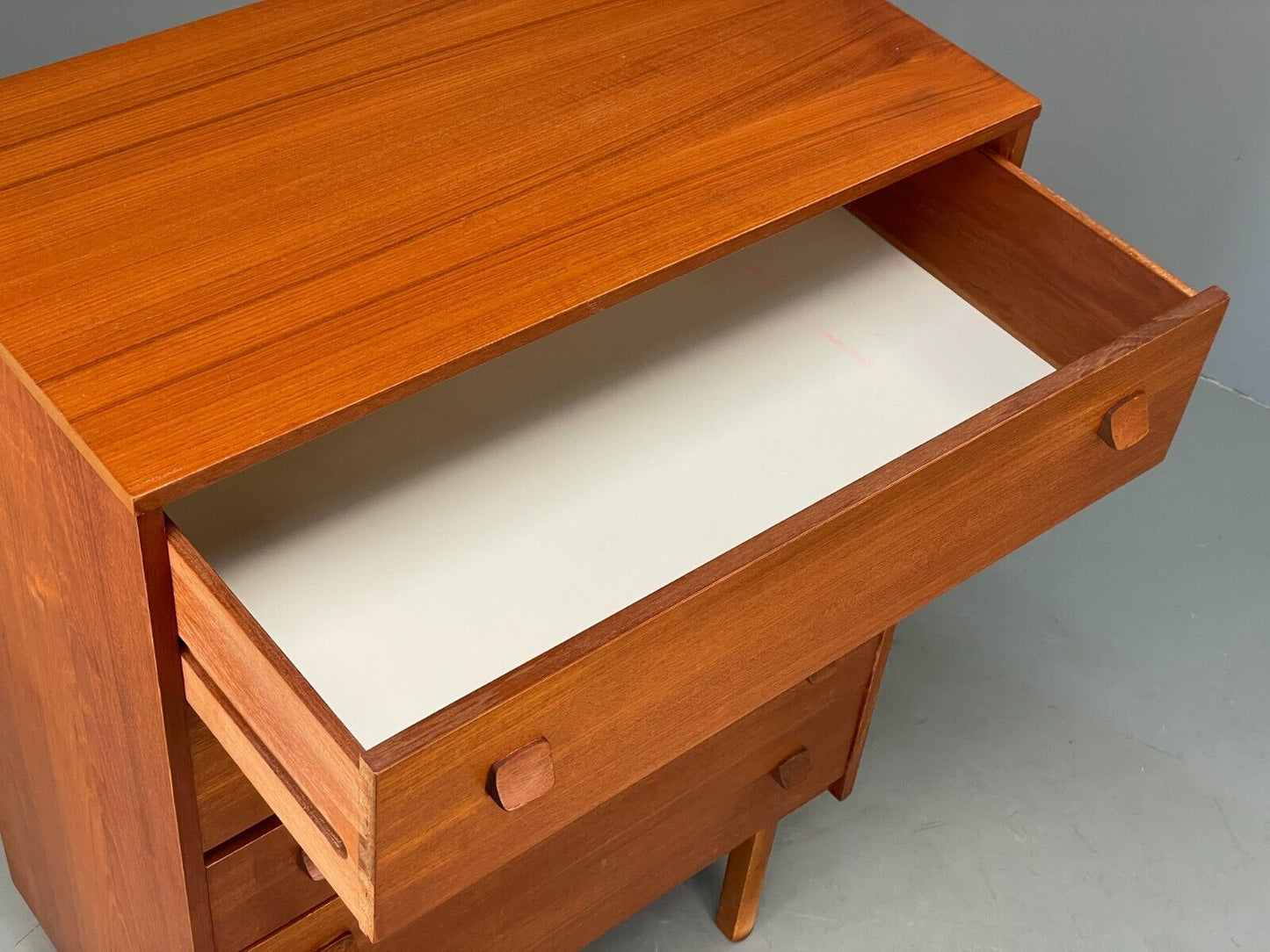 Vintage Teak Chest Of Drawers By Symbol Retro Handles EB9120 MWOO - UKDK FURNITURE