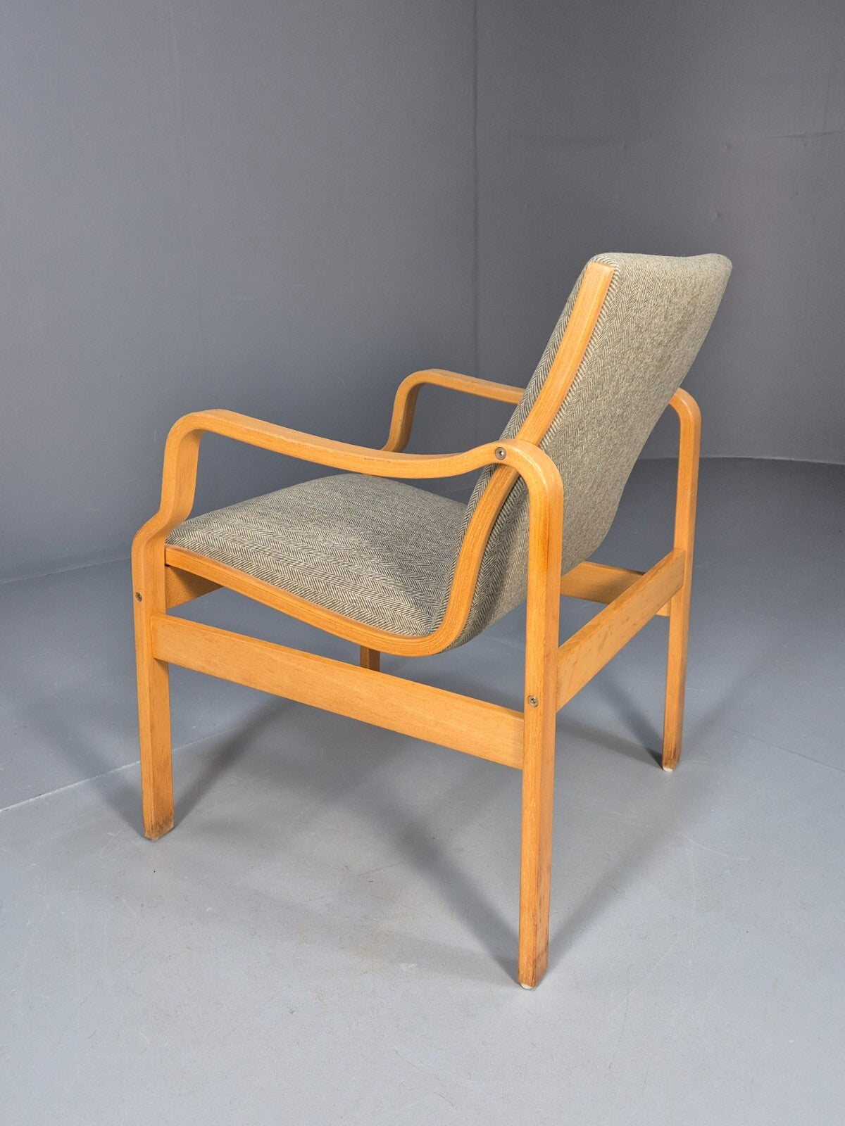 Vintage Danish Farstrup Bentwood `Lounge Chair New Upholstery 1970s EB4877 MBEN - UKDK FURNITURE