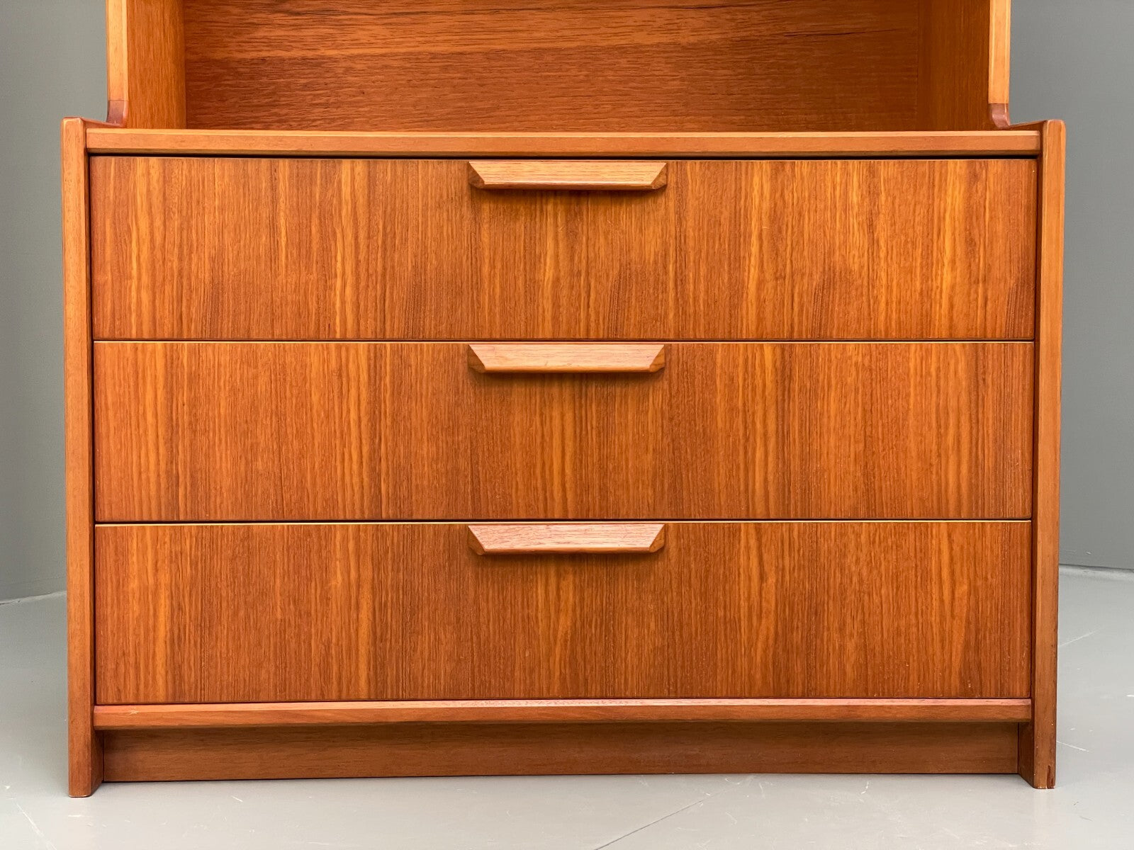 Vintage Teak Wall Unit By Gibbs Furniture 1970s Design Drawers EB9529 MWOO - UKDK FURNITURE