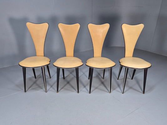 4 Vintage Italian Dining Chairs by Umberto Mascagni 1960s Retro EB9446 MDIN - UKDK FURNITURE