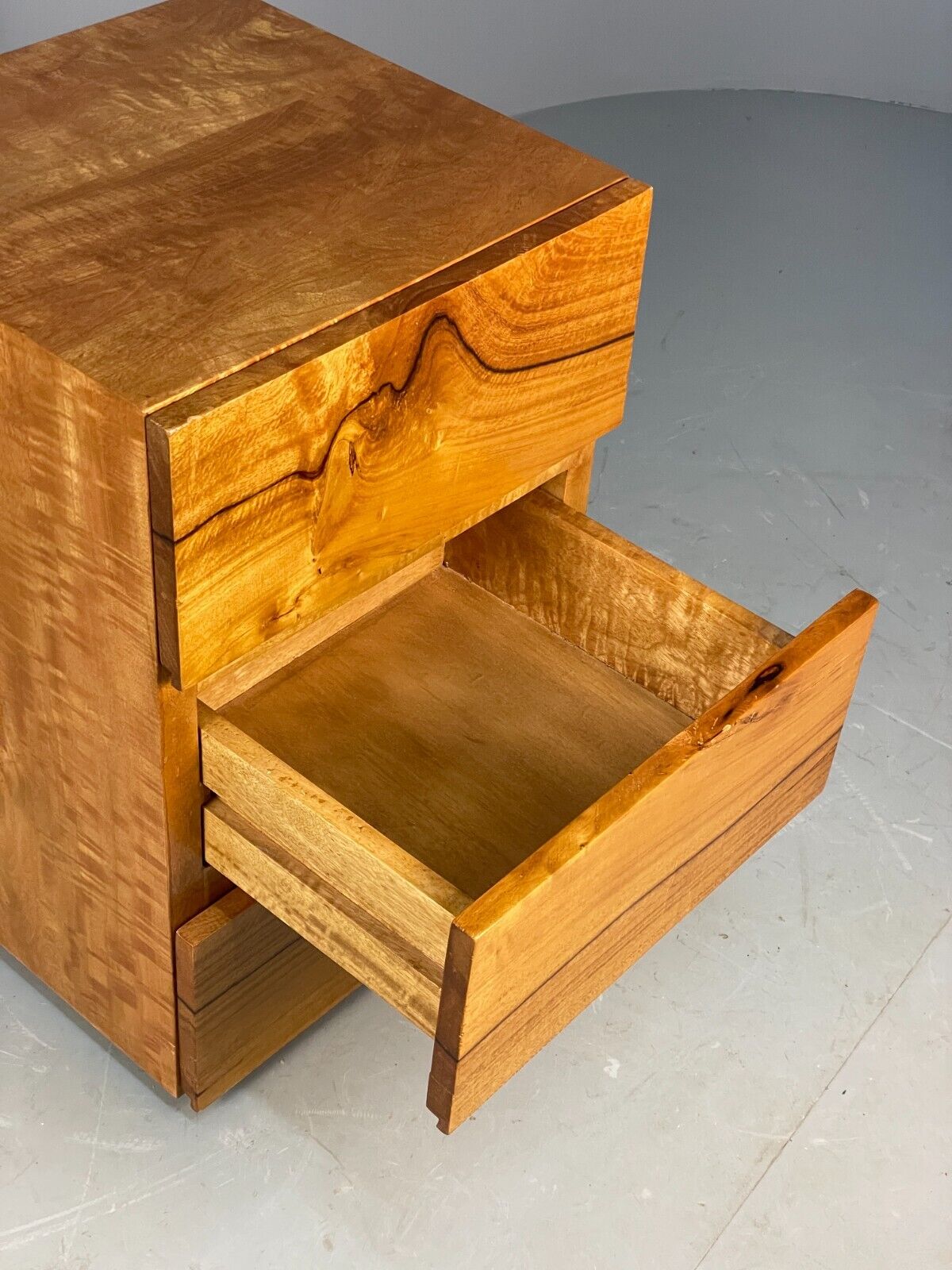 Vintage Chest Of Drawers Solid Spalted Hardwood 1980s EB7564 MWOO - UKDK FURNITURE