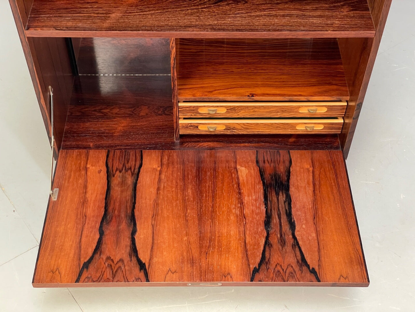 Vintage Danish Drinks Cabinet Shelving Unit 1960s Mid Century EB9506 MWOO - UKDK FURNITURE