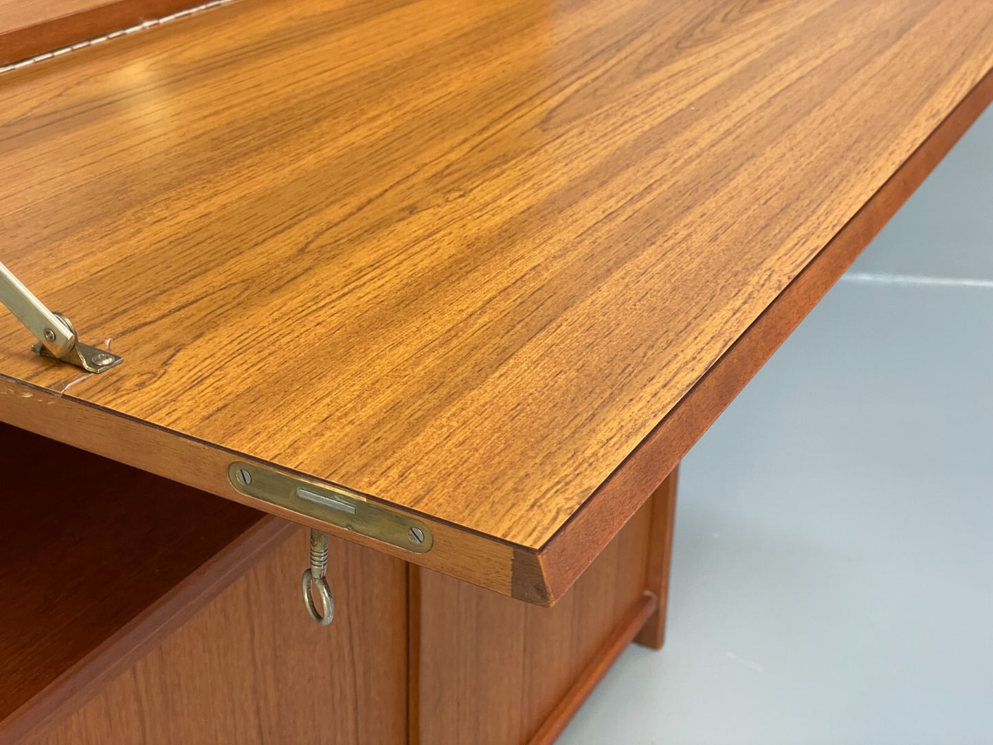 Vintage Teak Wall Unit By Gibbs Furniture 1970s Drinks Cabinet EB9526 MWOO - UKDK FURNITURE