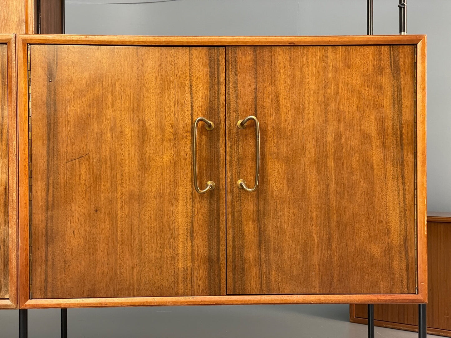 Mid Century Modular Wall Unit By Vanson Walnut 1950s Vintage EB9734 MWOO - UKDK FURNITURE
