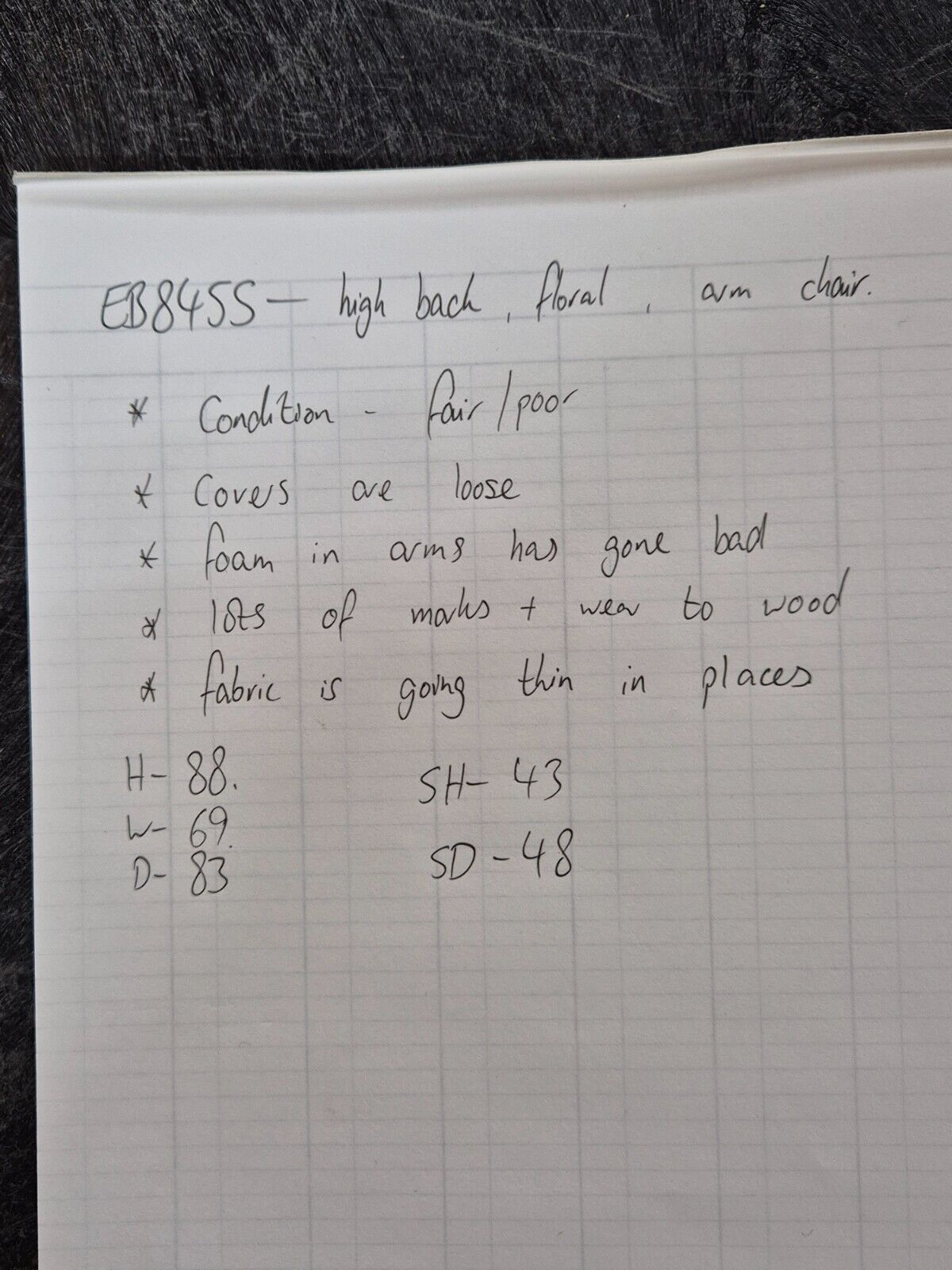 Vintage Lounge Chair Floral Cotton Wood Frme 1950s Cintique Retro EB8455 MNOR - UKDK FURNITURE