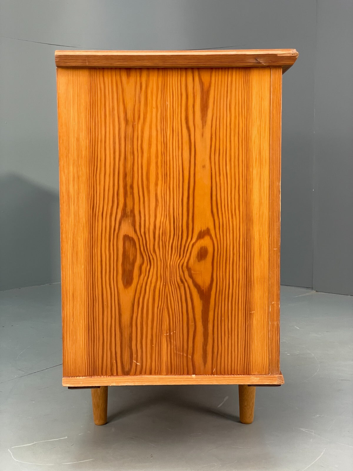 Vintage Pine Sideboard With Teak Handles Retro Unique Design EB9427 MWOO - UKDK FURNITURE