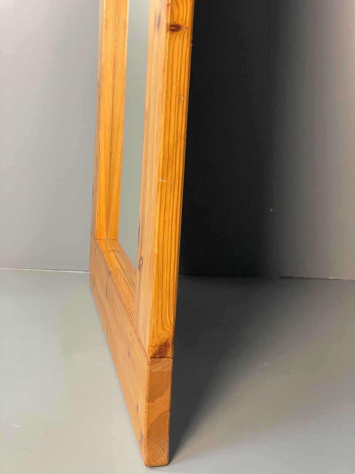 Vintage Danish Large Solid Pine Rectangular Mirror EB8411 MWOO - UKDK FURNITURE