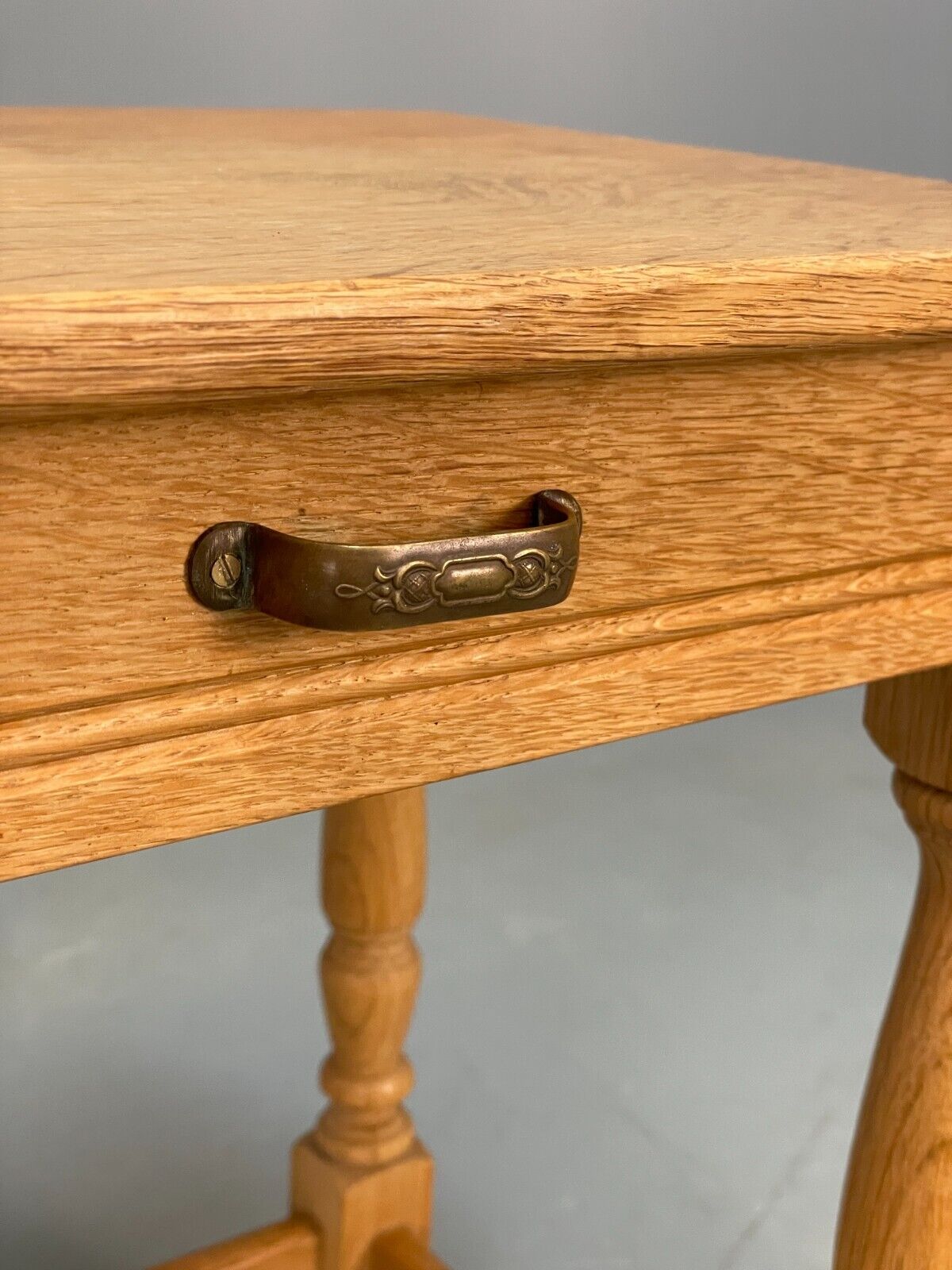 Vintage Danish Oak Bedside Table With Drawer Traditional Style EB9365 MWOO - UKDK FURNITURE