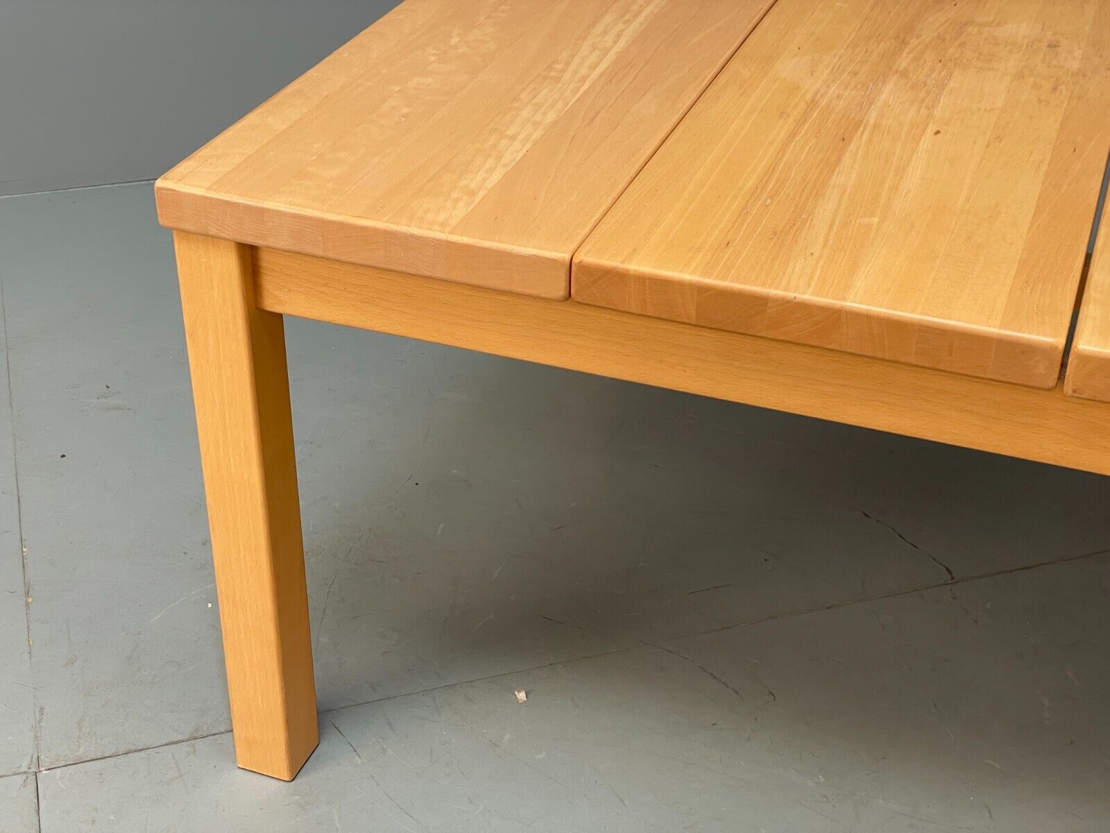 Vintage Danish Coffee Table By Rubby Solid Beech Extension EB8825 MWOO - UKDK FURNITURE