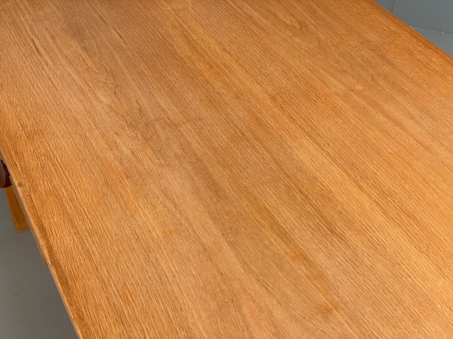 Vintage Danish Oak Desk Teak Handles With Drawers And Storage EB8722 MWOO - UKDK FURNITURE