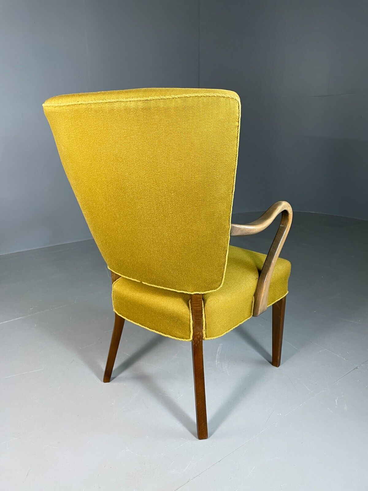Vintage Danish Elbow Chair Green Beech Frame Retro MCM EB6756 MNOR - UKDK FURNITURE