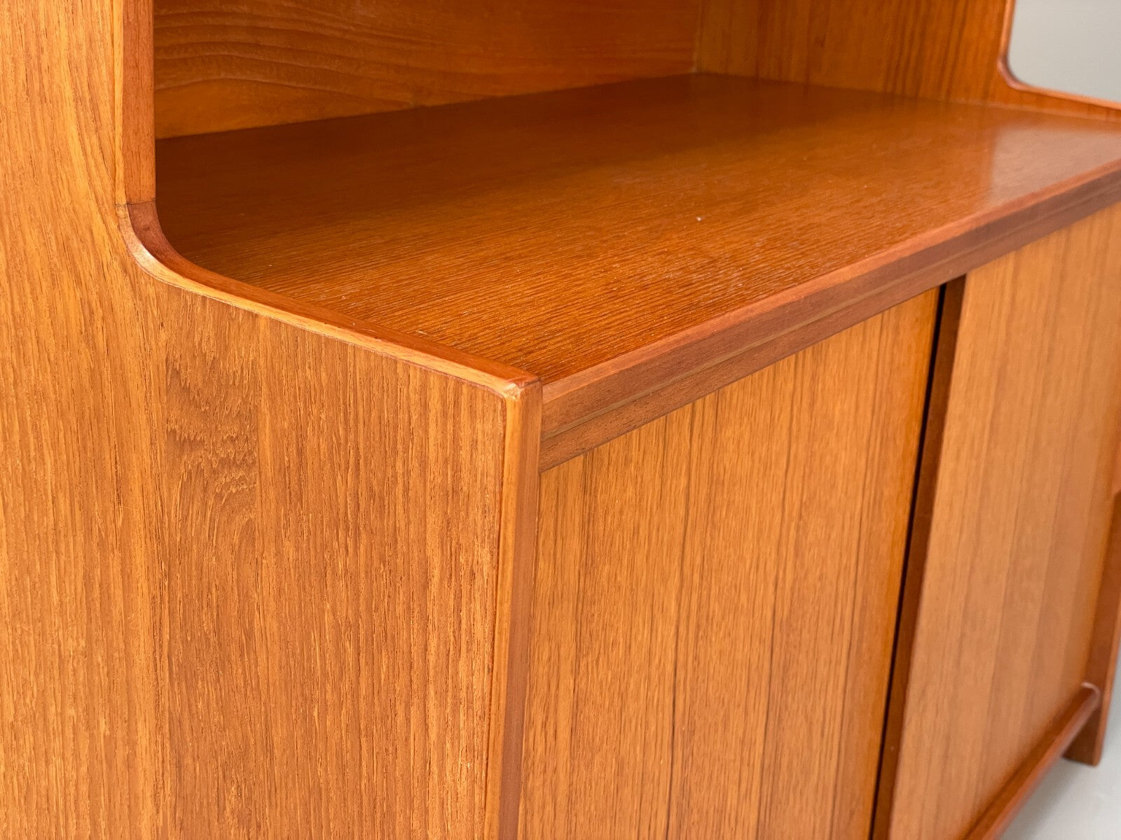 Vintage Teak Wall Unit By Gibbs Furniture 1970s Drinks Cabinet EB9526 MWOO - UKDK FURNITURE