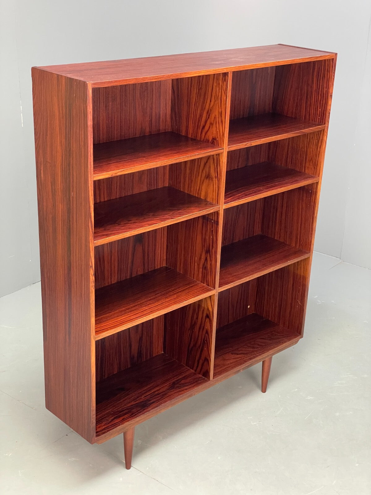 Vintage Danish Shelving Unit Retro Adjustable Storage Darkwood EB9103 MWOO - UKDK FURNITURE