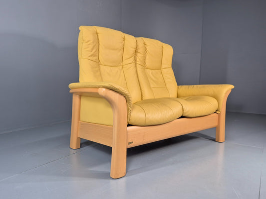 Ekornes Stressless Two Seater Leather Sofa Recline Stressless EB11266 M2SS1
