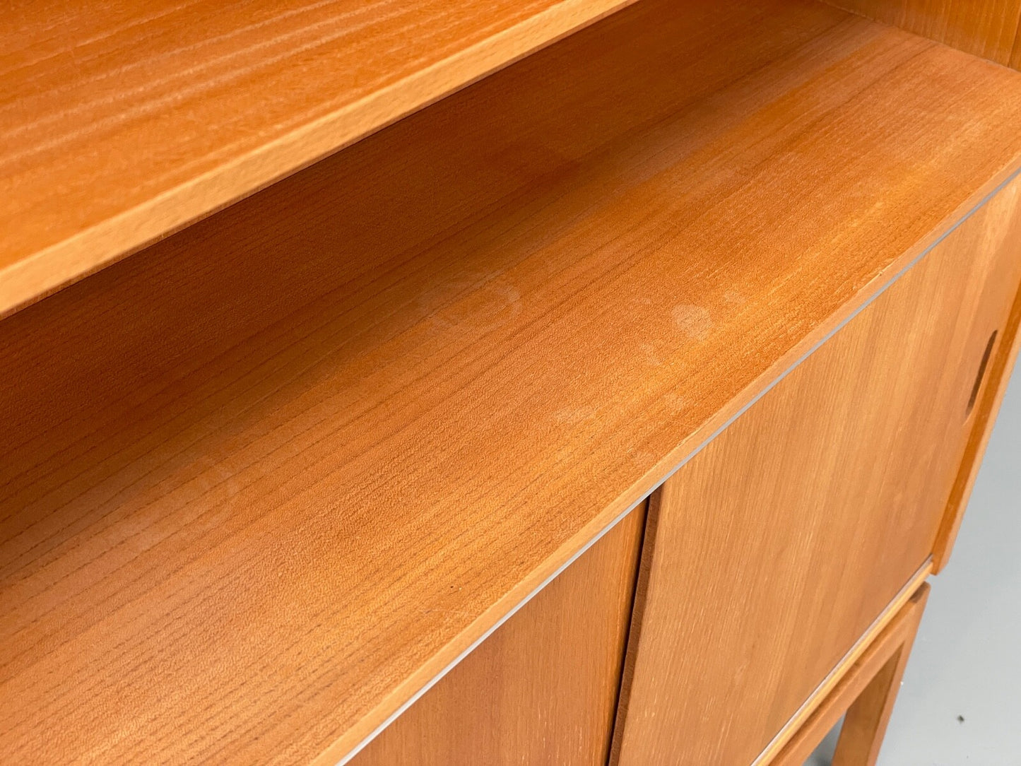 Vintage Cherry Wall Unit Bookcase By Minty Mid Century 1960s EB9722 MWOO - UKDK FURNITURE