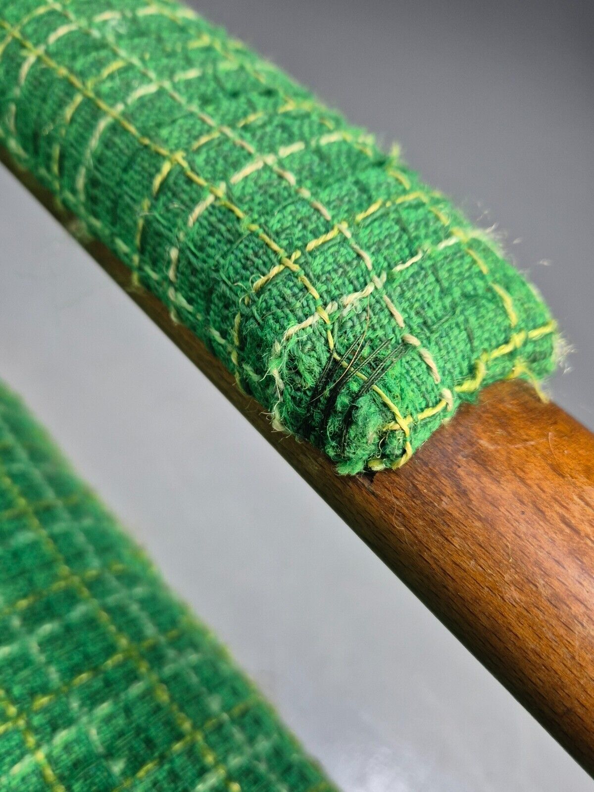 Vintage Danish Lounge Chair Green Wool Beech Frame Retro 1960s MCM EB8502 MNOR - UKDK FURNITURE