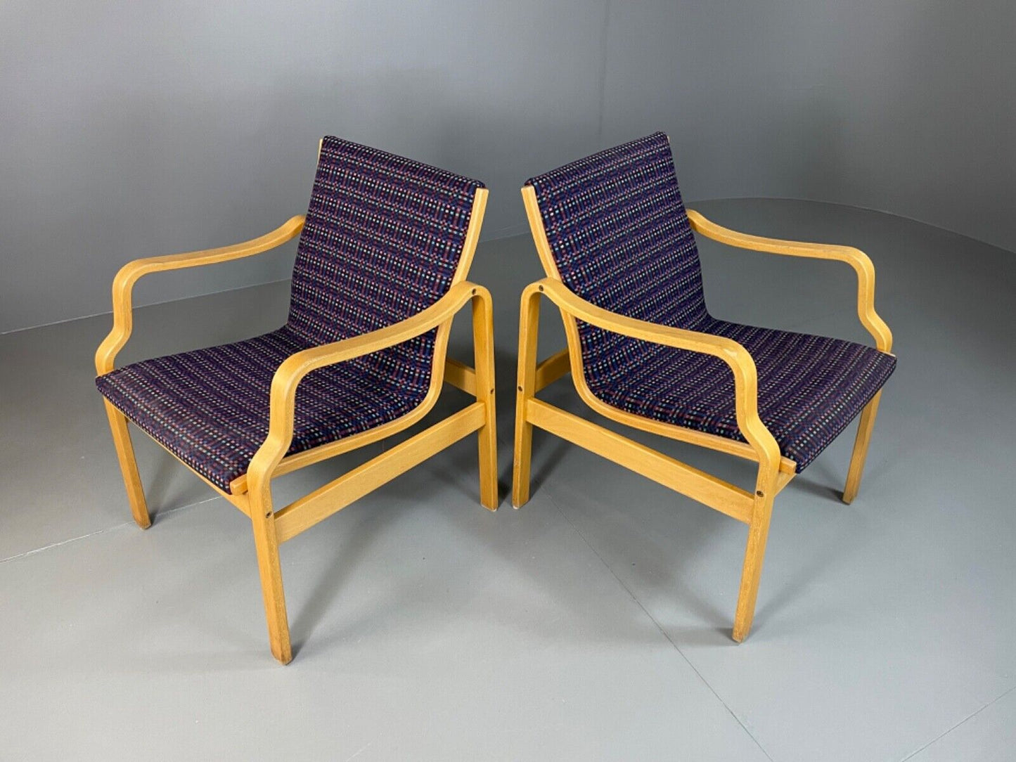 Two Farstrup Bentwood Chairs, Aalto Style, Retro, Vintage MCM EB4877 MBEN - UKDK FURNITURE
