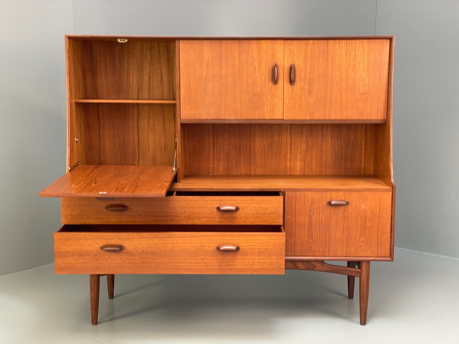 Vintage G Plan Highboard Teak 1960s Mid Century Design Drawers EB9716 MWOO - UKDK FURNITURE