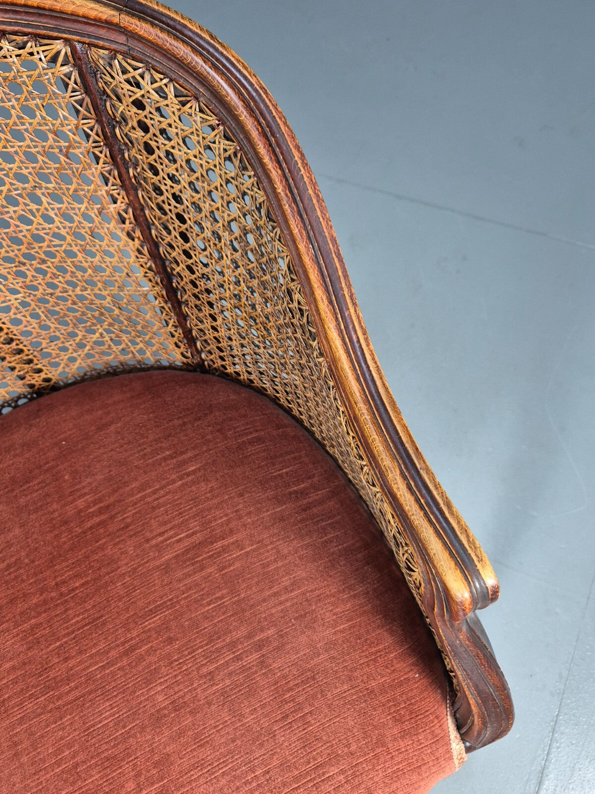 Vintage Danish Rococo Style Bergere Tub Chair 1950s Retro EB9611 VBER - UKDK FURNITURE