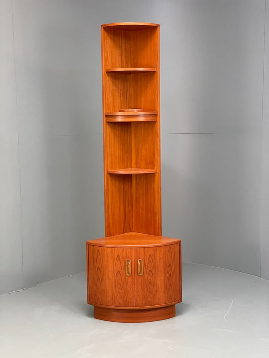 G Plan Corner Cabinet Vintage Teak Cupboard Shelving 1980s EB11566 MWOO1
