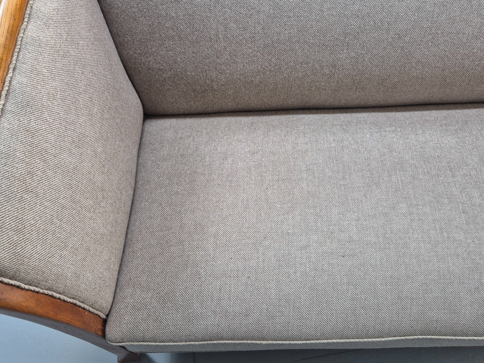 Vintage Danish Fritz Henningsen Style 2 Seater Sofa 1940s Retro EB9669 M2SS - UKDK FURNITURE