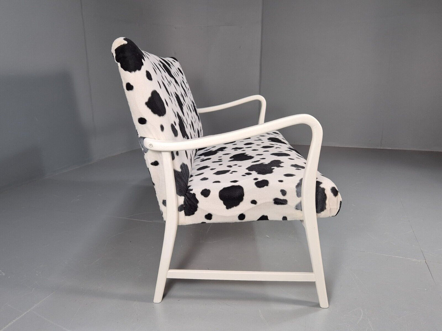 Vintage Danish Mid Century Sofa Cow Print Retro 1950s MCM EB9393 M2SS - UKDK FURNITURE