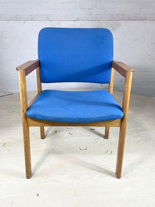 Oak Framed Desk Chair 1980s Vintage Magnus Olesen Style Retro EB4043 MDIN1