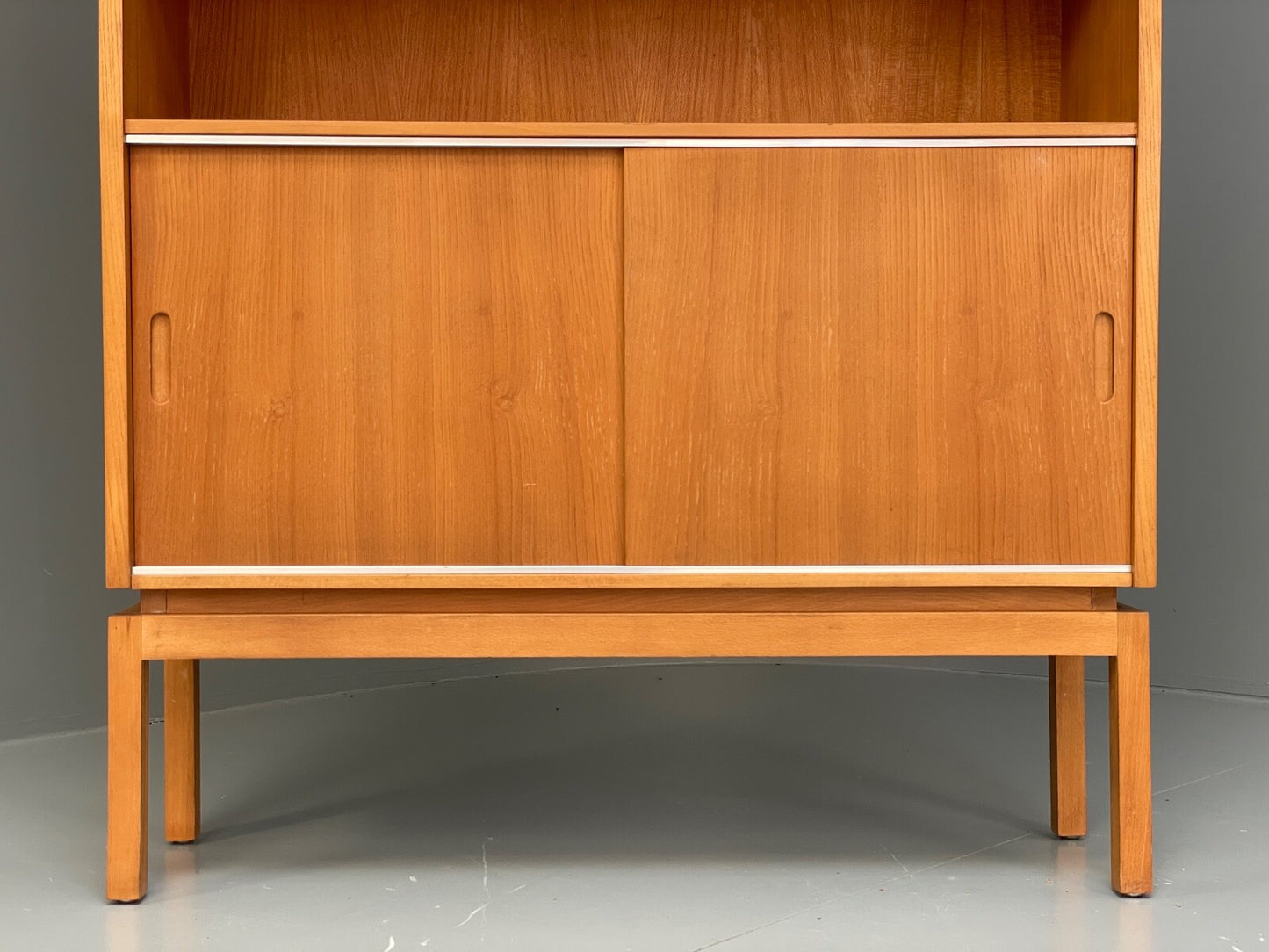 Vintage Cherry Wall Unit Bookcase By Minty Mid Century 1960s EB9722 MWOO - UKDK FURNITURE