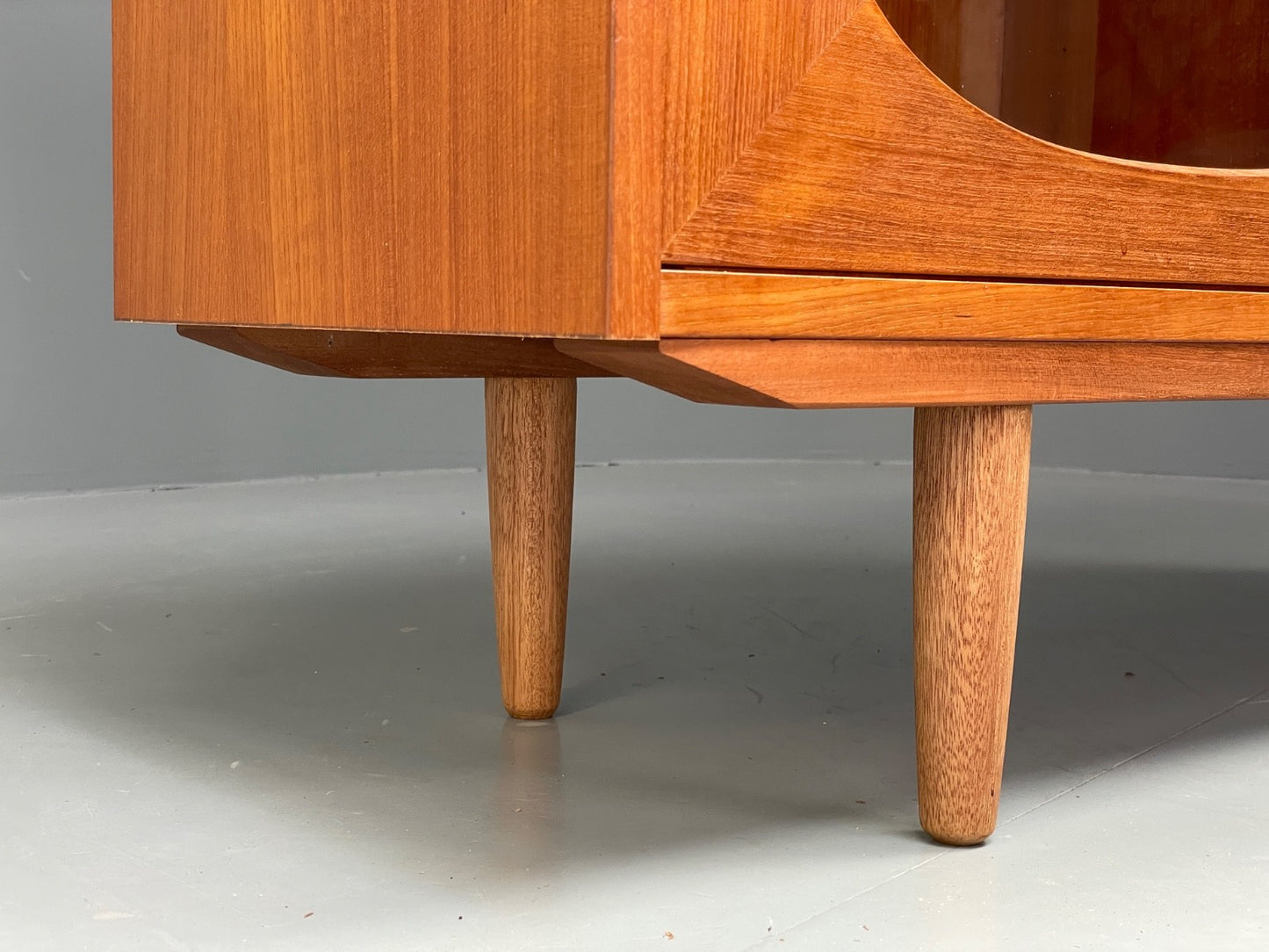 Vintage Teak Glazed Cabinet By Omann Jun 1970s Retro Danish EB9830 MWOO - UKDK FURNITURE
