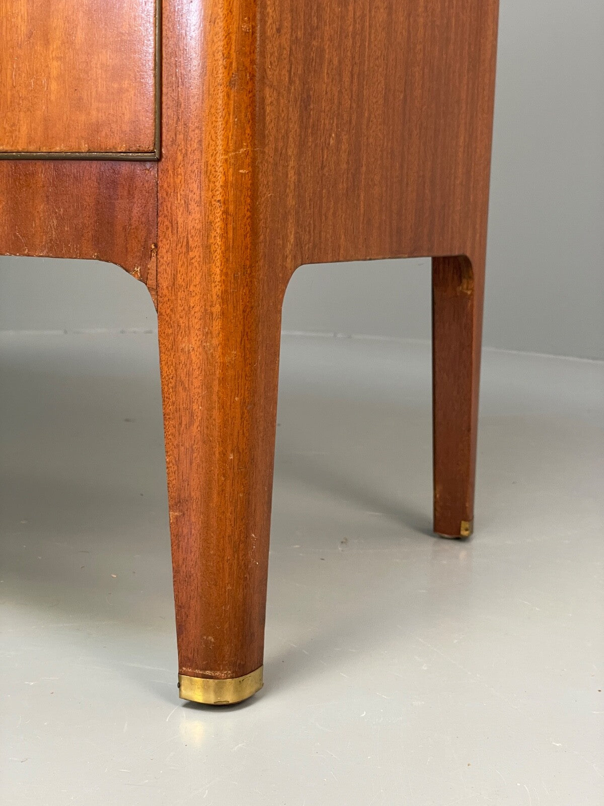Vintage 1950s Chest Of Drawers Jewelery Display Brass Mahogany EB9761 MWOO - UKDK FURNITURE