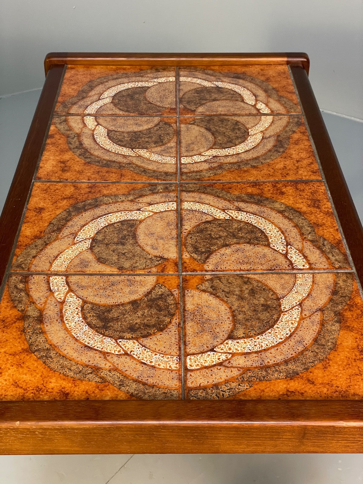 Vintage 1970s Tile Topped Teak Coffee Table Danish Retro Design EB9833 MWOO - UKDK FURNITURE