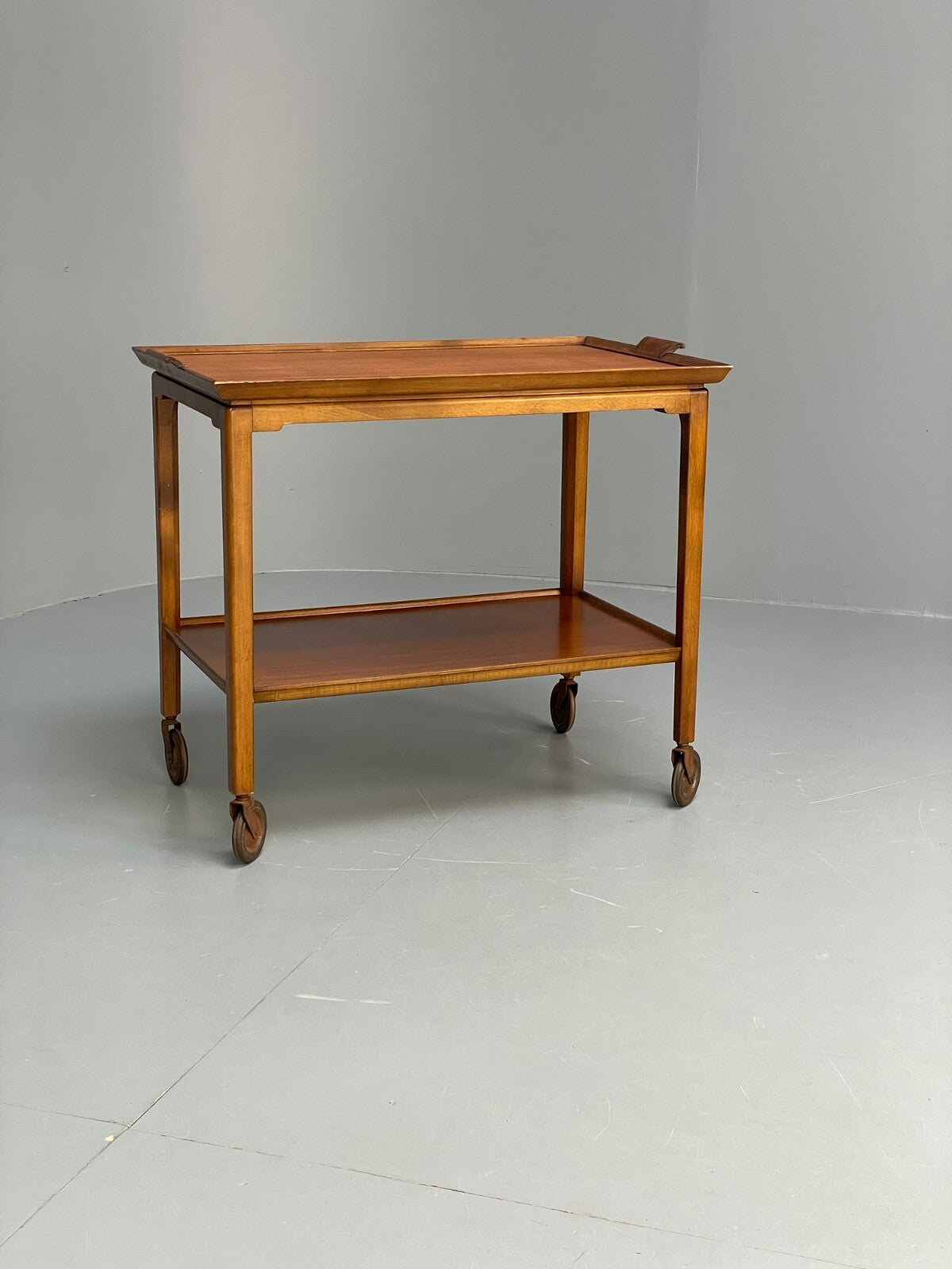 1940s Drinks Trolley For Nordiska Kompaniet Beech Mahogany EB9765 MWOO - UKDK FURNITURE