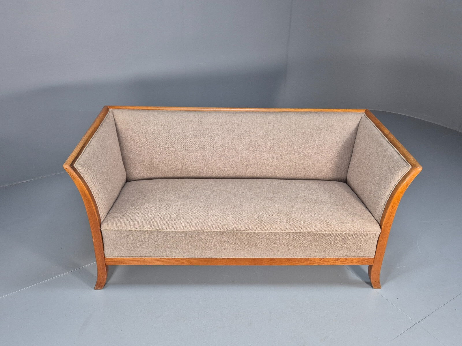 Vintage Danish Fritz Henningsen Style 2 Seater Sofa 1940s Retro EB9669 M2SS - UKDK FURNITURE