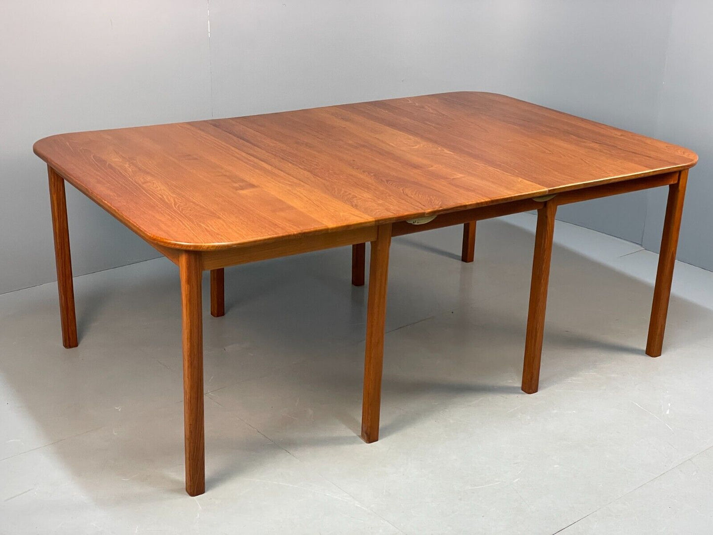 Vintage Solid Teak Extending Modular Rectabgular Dining Table Unique EB8848 MWOO - UKDK FURNITURE