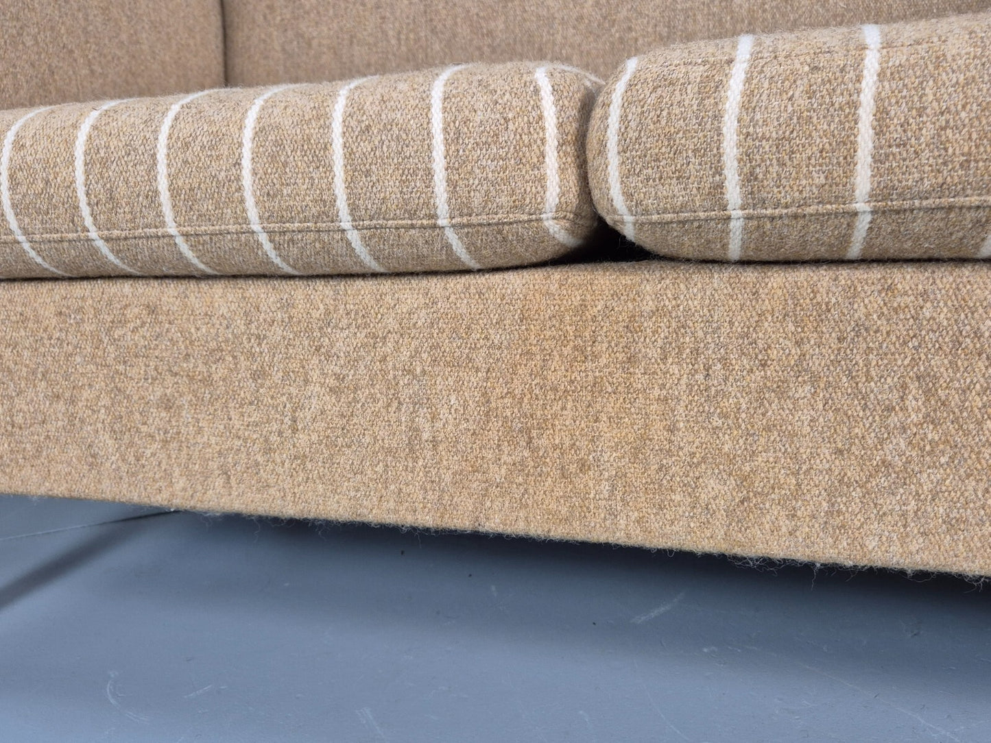 Vintage Danish 2 Seat Sofa Mid Century Beige Wool 1970s Retro EB9641 M2SS - UKDK FURNITURE