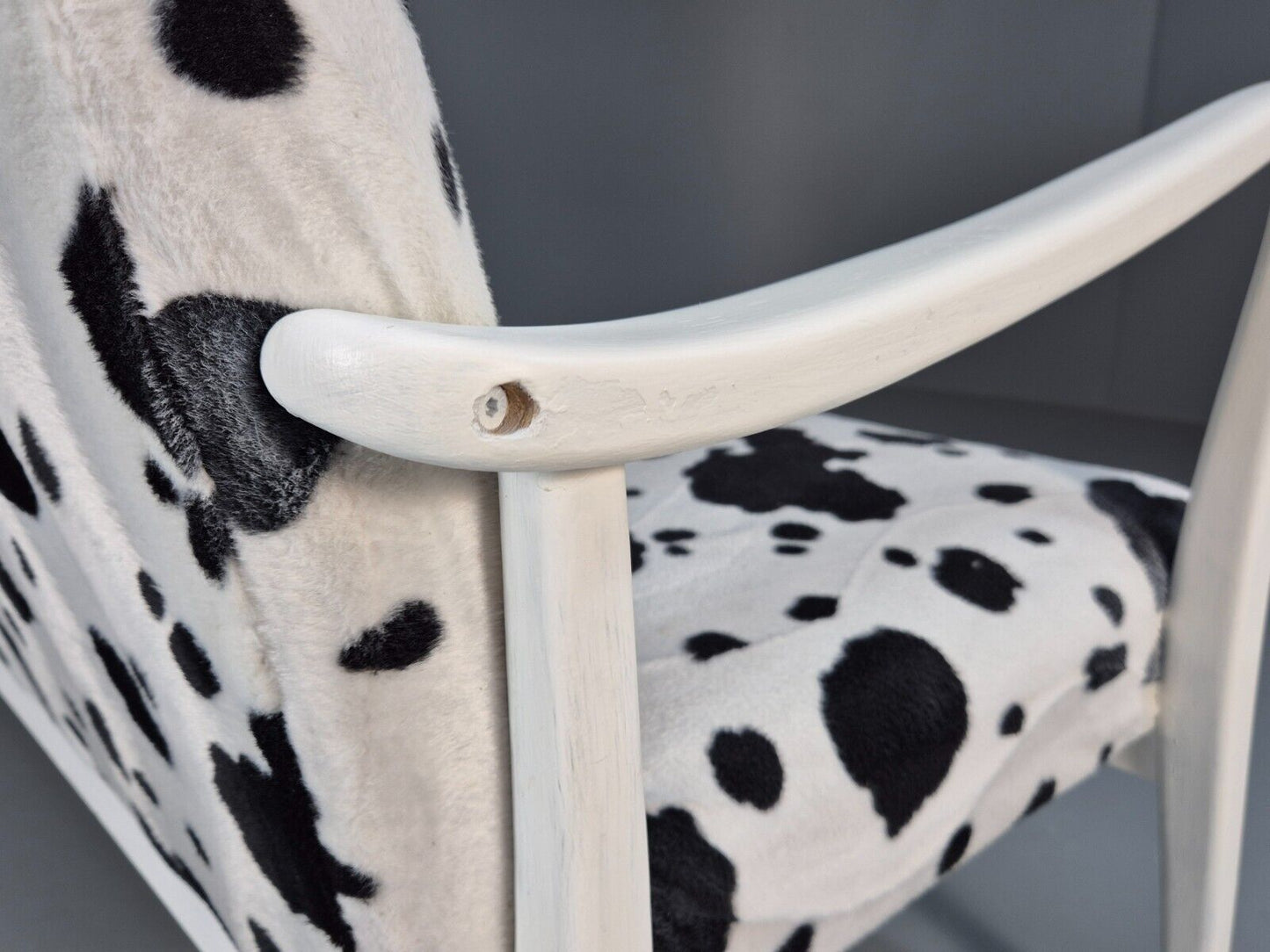 Vintage Danish Mid Century Sofa Cow Print Retro 1950s MCM EB9393 M2SS - UKDK FURNITURE