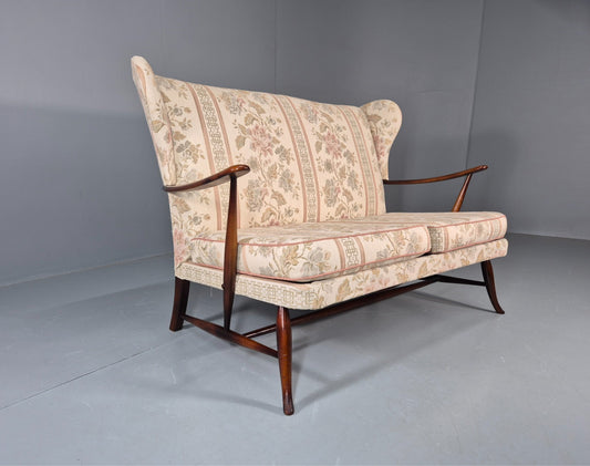 Vintage Ercol 2 Seater Sofa 1960s Floral Cotton Retro MCM EB11706 M2SS1