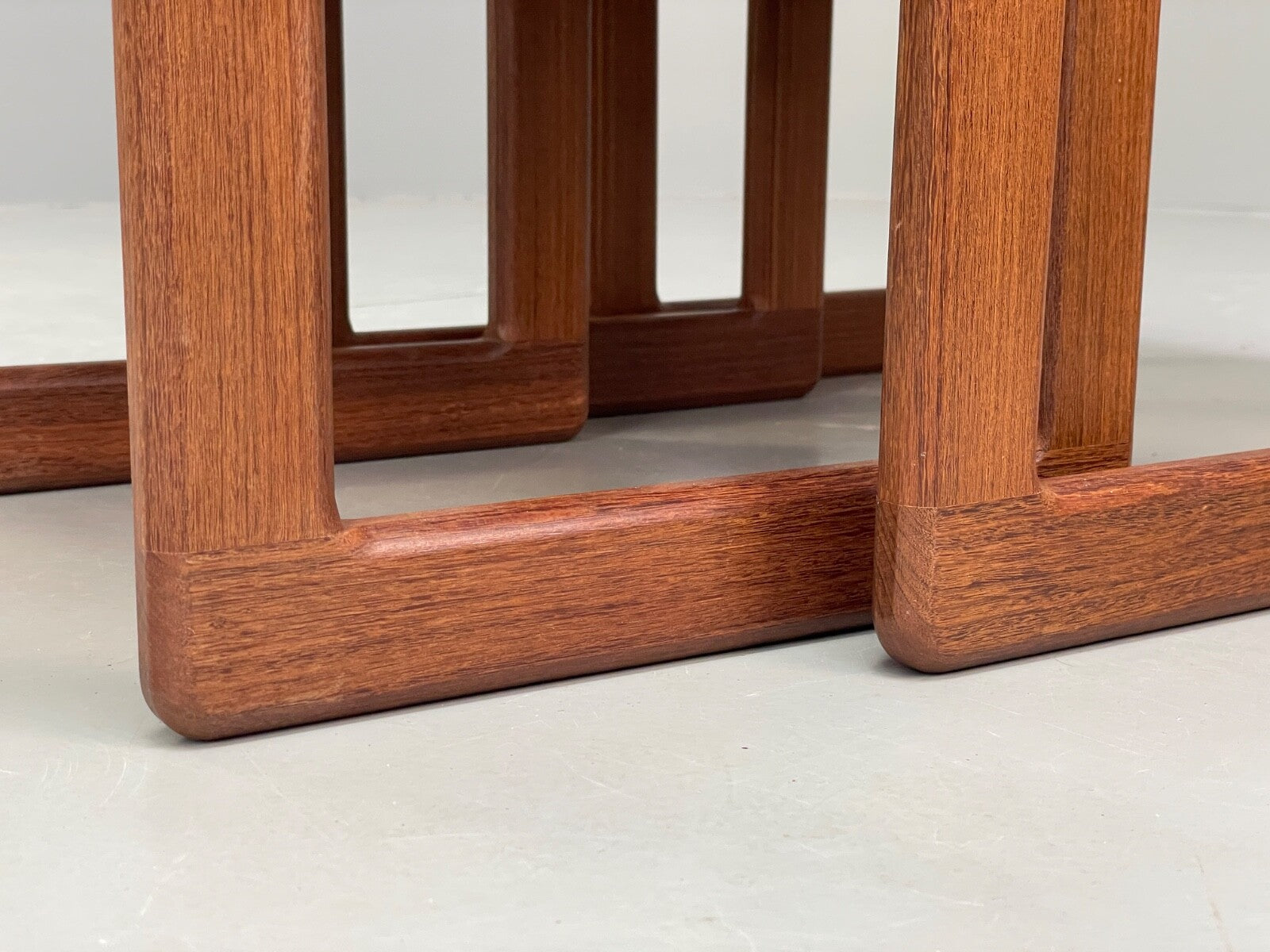 Vintage Teak Nesting Tables Tile Topped 1970s Retro Design EB9757 MWOO - UKDK FURNITURE