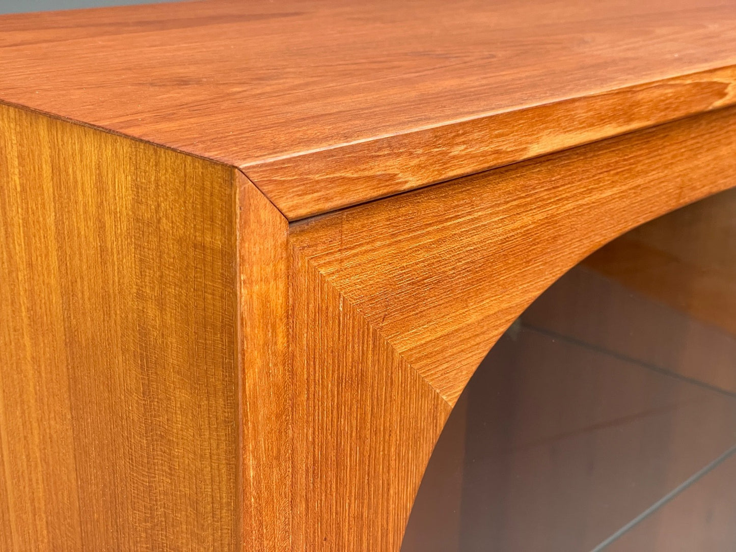 Vintage Teak Glazed Cabinet By Omann Jun 1970s Retro Danish EB9830 MWOO - UKDK FURNITURE