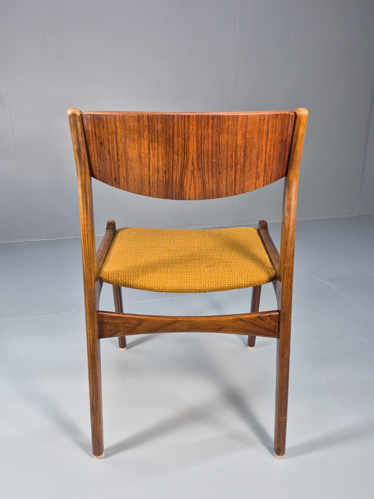 4 Vintage Danish Farso Stolefabrik Walnut Orange 19060s MCM EB9537 MDIN - UKDK FURNITURE