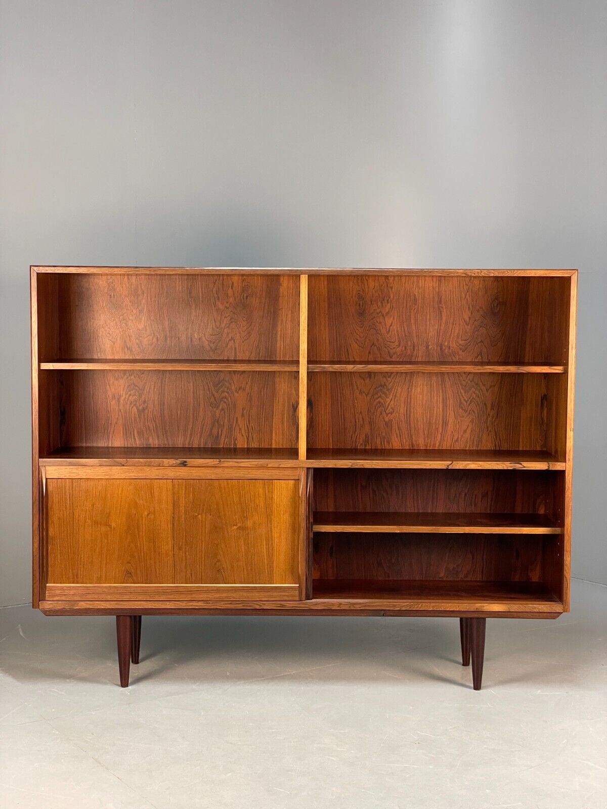 Midcentury Danish Tall Sideboard Storage Cabinet Vintage 1960s EB8674 MWOO - UKDK FURNITURE