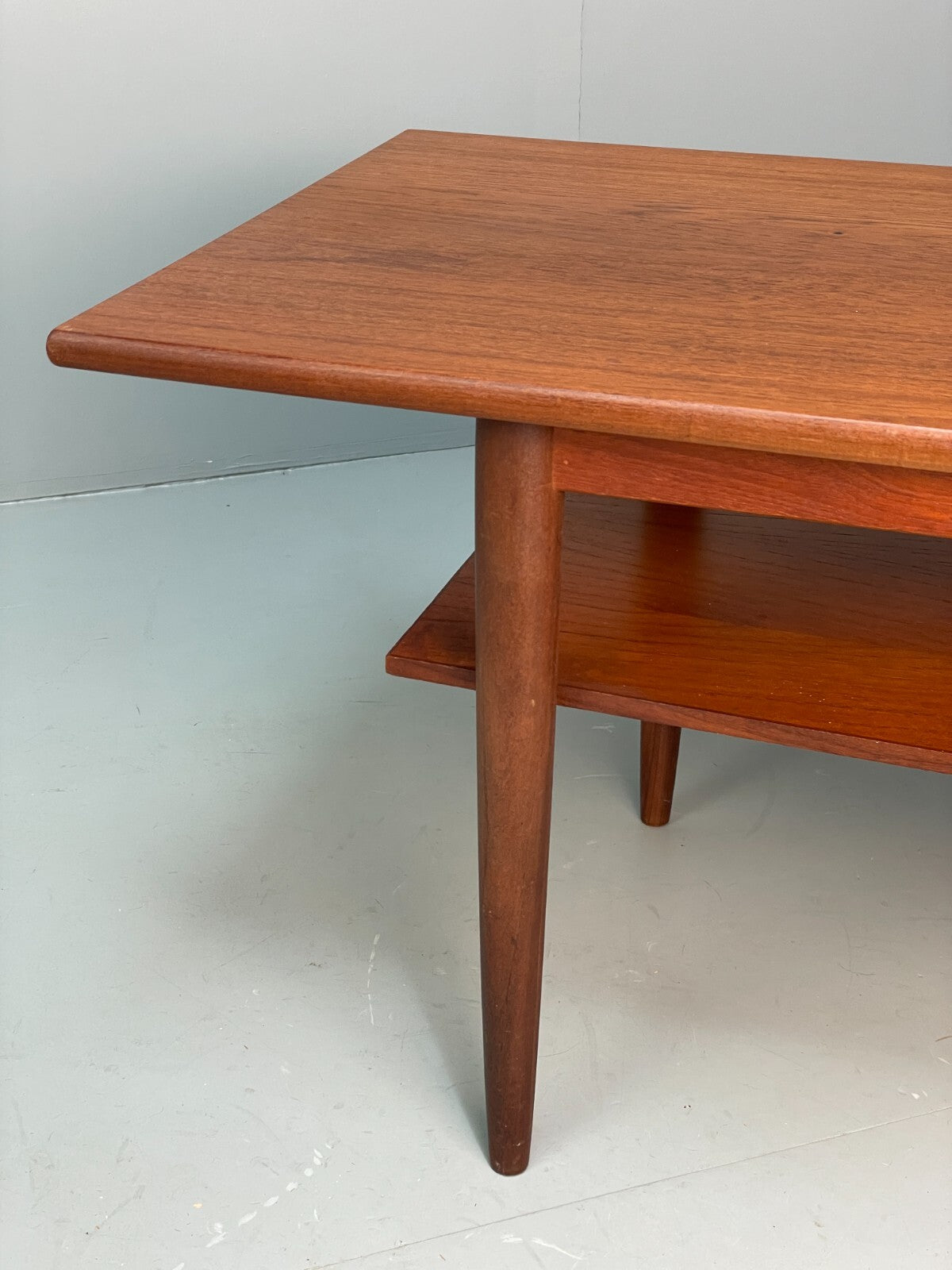 Vintage Teak Coffee Table With Magazine Rack Retro Danish Design EB9426 MWOO - UKDK FURNITURE